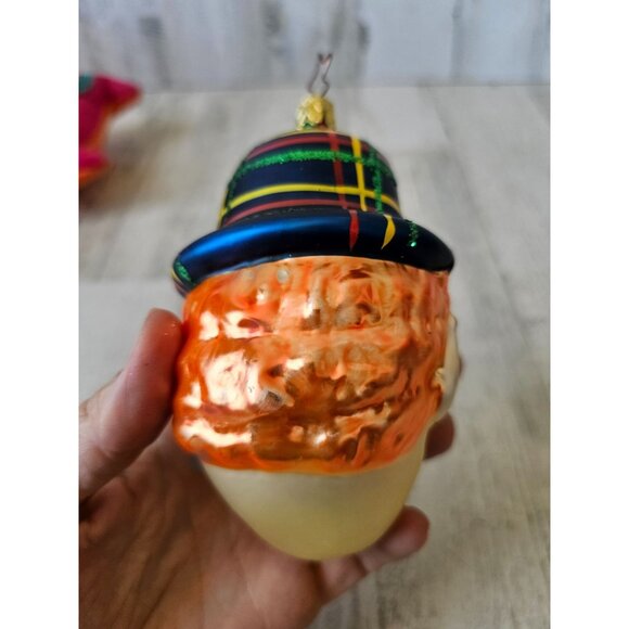 Inge glas? Clown glass birgits ornament hat glitter Xmas tree - Picture 6 of 12